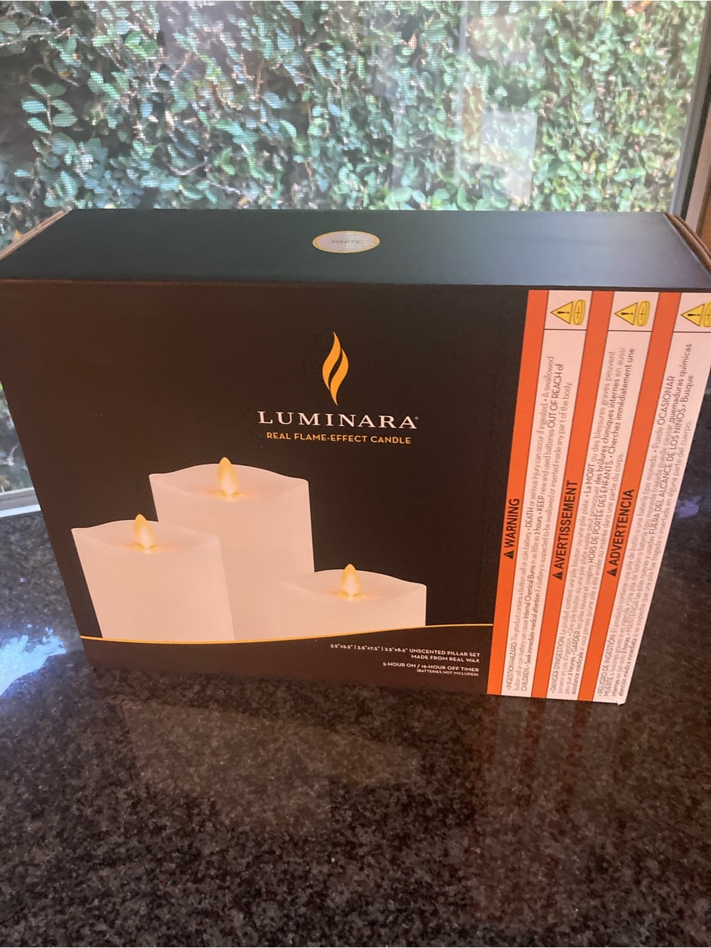 Luminara set of 3 candles. Batteries not included. New in box. - Picture 8 of 12